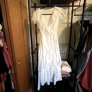 Hidden Label White MIDI Dress. Never worn.
